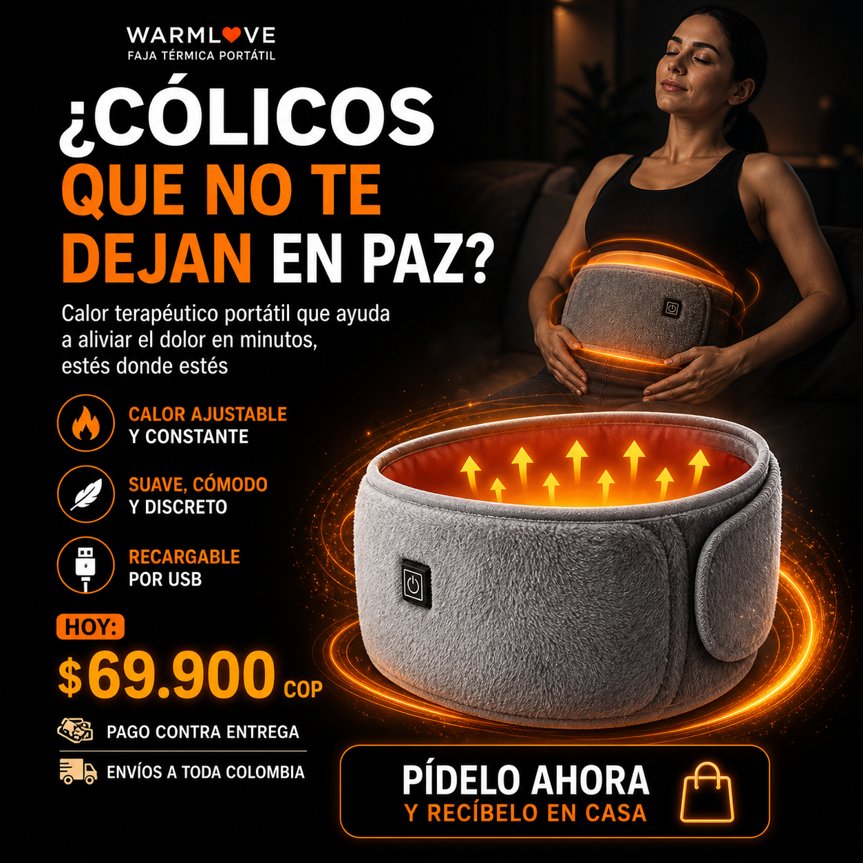FAJA TERMICA DE BIENESTAR ABDOMINAL