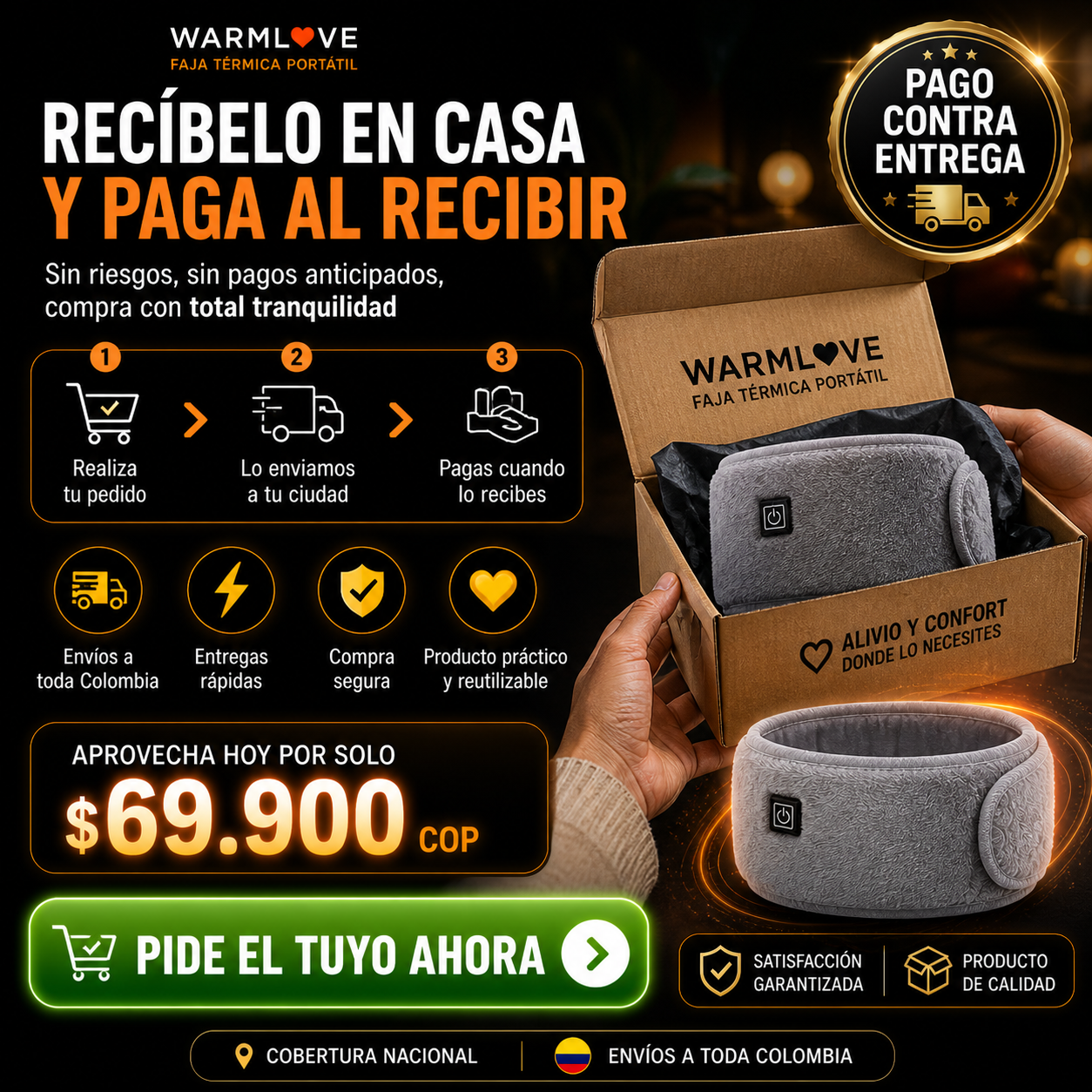FAJA TERMICA DE BIENESTAR ABDOMINAL