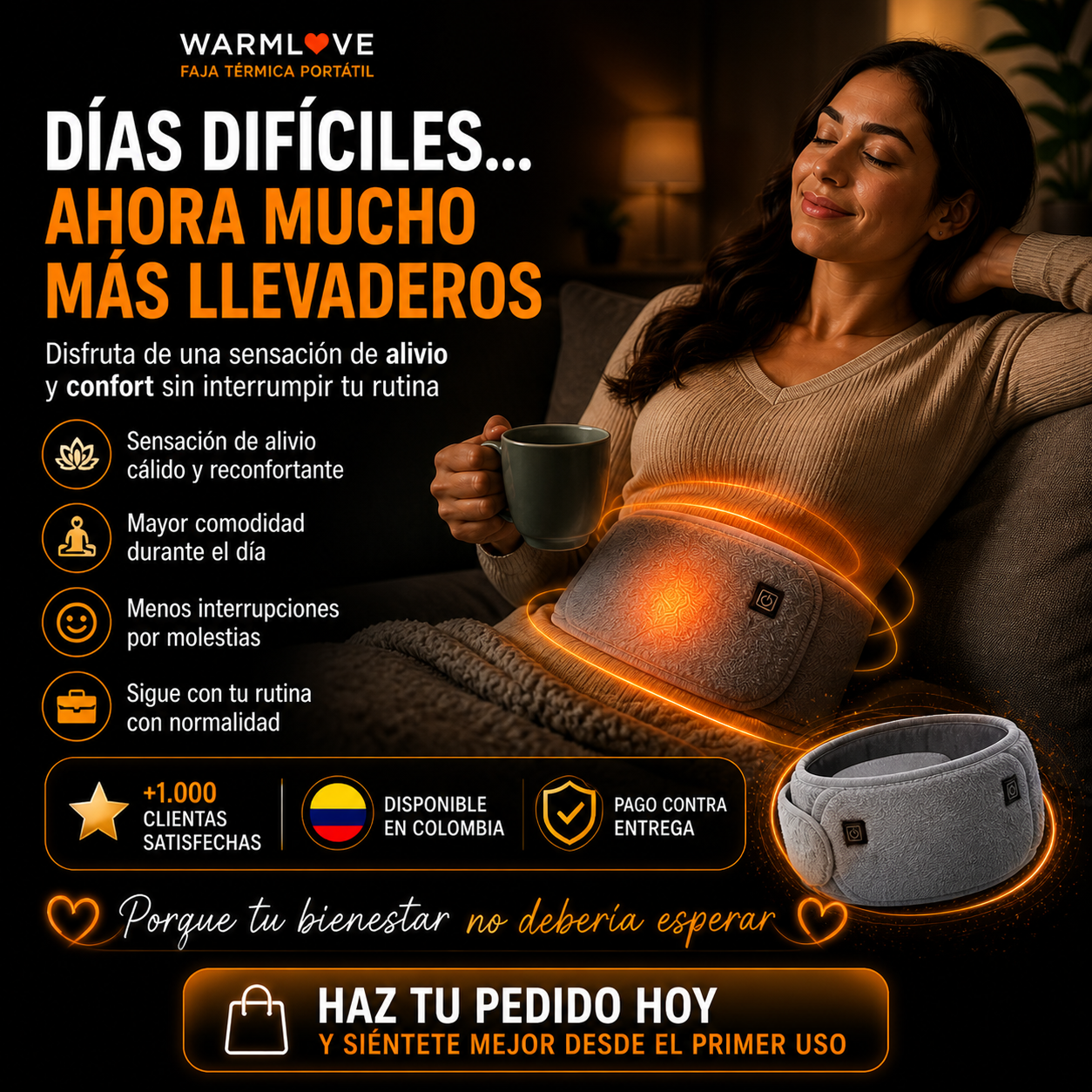 FAJA TERMICA DE BIENESTAR ABDOMINAL